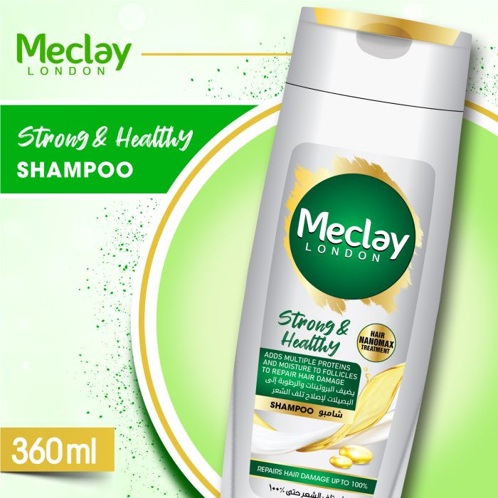 Meclay London Strong & Healthy White Shampoo 360ML