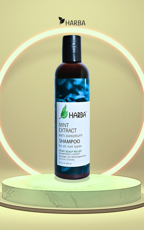 Harba Anti Dandruff Mint Extract Shampoo 8 FL OZ e 236ml