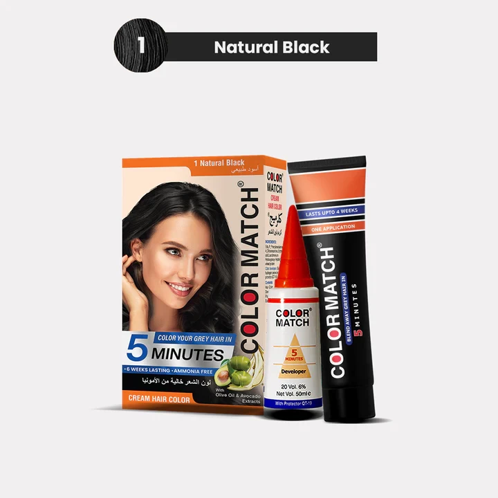 Black Rose Color match 5 Minutes Hair Color