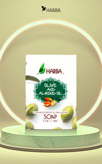 Harba OLIVE & ALMOND OIL Ultra Moisturizing & Long Lasting Soap 5 OZ e 142g