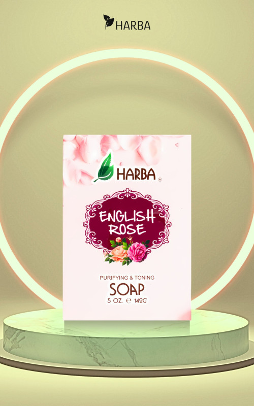 Harba ENGLISH ROSE Purifying & Toning Soap 5 OZ e 142g