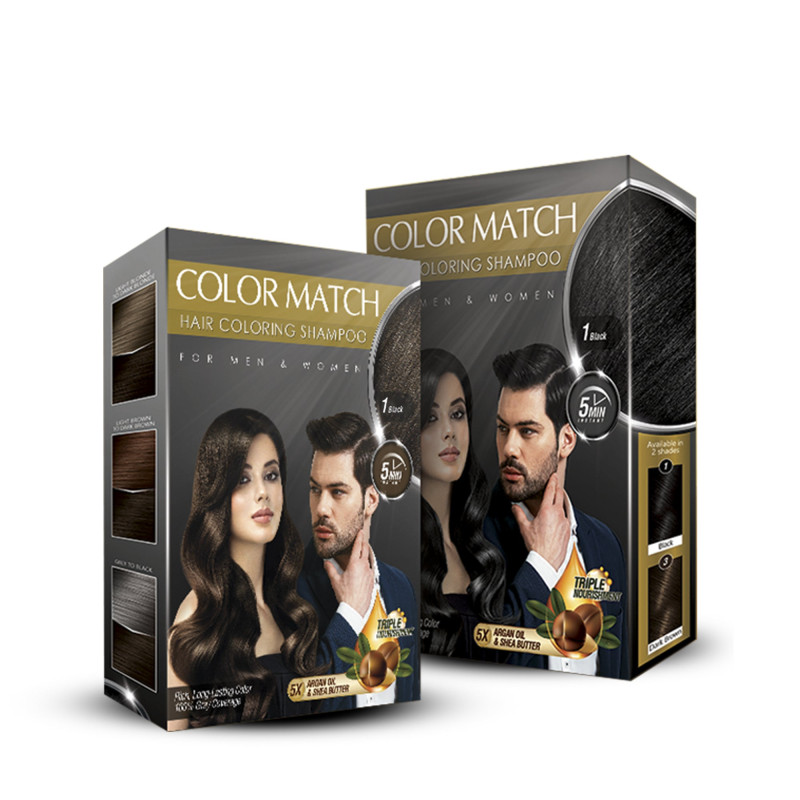 Black Rose Hair Coloring Shampoo Dark Brown