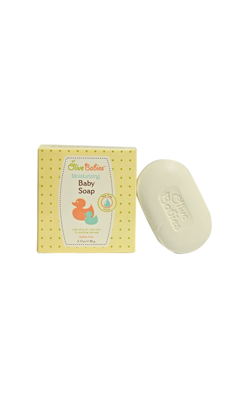 Moisturizing Baby Soap with Olive Oil, Aloe Vera & Soothing Oatmeal 3.17 OZ e 90g
