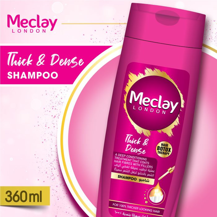 Meclay London Thick & Dense Pink Shampoo 360ML